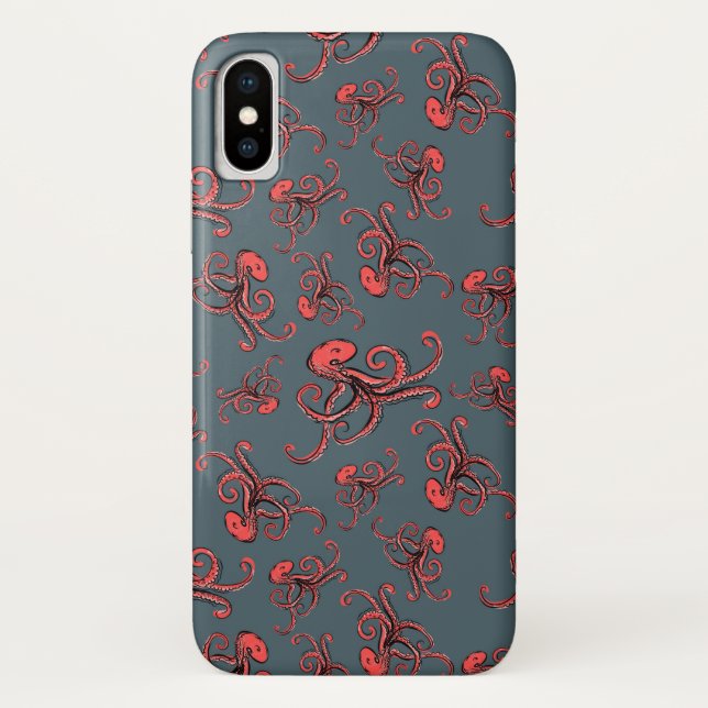Capa Para iPhone, Case-Mate Teste padrão Sneaky do polvo (Verso)