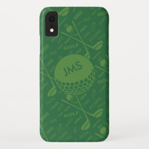 Capa Para iPhone Da Case-Mate Teste padrão subtil Monogrammed do jogador de