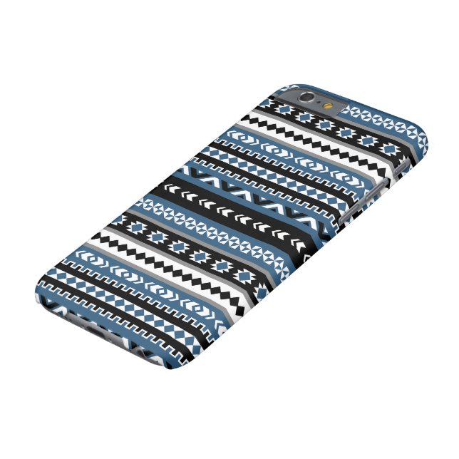 Capa Para iPhone, Case-Mate Teste padrão tribal asteca/preto azul do branco (Topo)