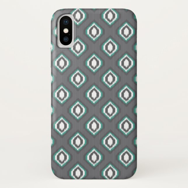 Capa Para iPhone, Case-Mate Teste padrão tribal do ikat retro geométrico (Verso)