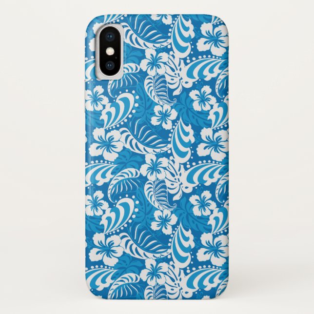 Capa Para iPhone, Case-Mate Teste padrão tropical do hibiscus (Verso)