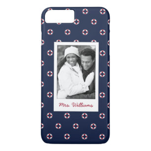 Capa Para iPhone Da Case-Mate Teste padrão vermelho e branco da bóia seus fo