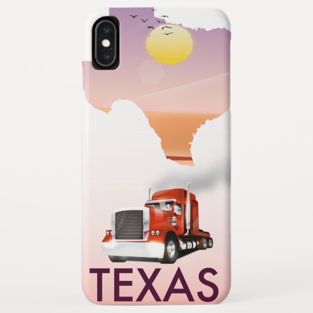 Capa Para iPhone, Case-Mate Texas Map Big Rig (Verso)