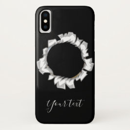 Capa Para iPhone Da Case-Mate Texto de Fotografia Personalizada Elegante Preto