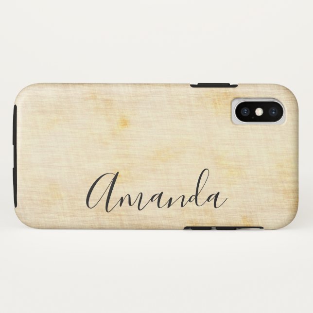 Capa Para iPhone, Case-Mate Texto de script de fundo desgastado (Verso (Horizontal))