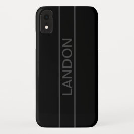 Capa Para iPhone Da Case-Mate Texto personalizável | Cinzas negras e negras mode