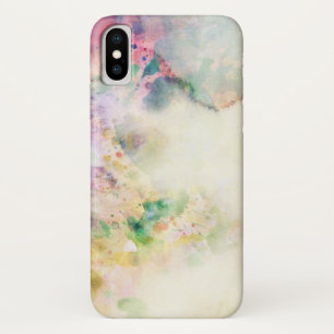 Capa Para iPhone X Textura abstrata do grunge com pintura da aguarela
