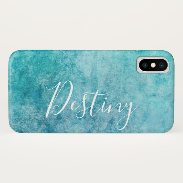 Capa Para iPhone, Case-Mate Textura Azul Grungy (Verso (Horizontal))