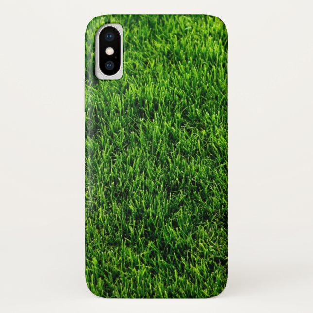 Capa Para iPhone, Case-Mate Textura da grama verde de um campo de futebol (Verso)