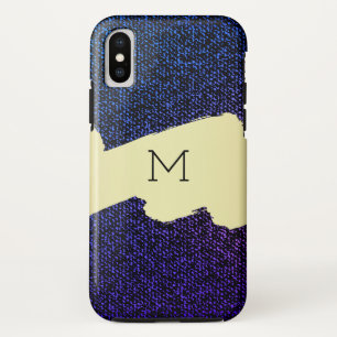 Capa Para iPhone Da Case-Mate Textura de jeans azul (roxo)