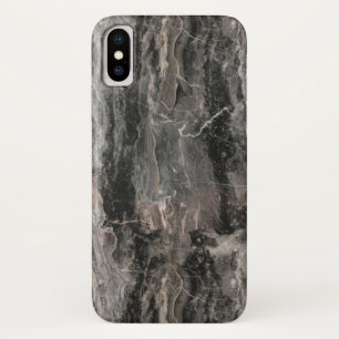 Capa Para iPhone X Textura de mármore das Cinzas