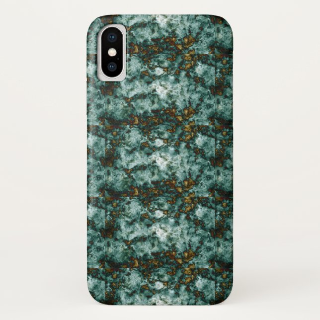 Capa Para iPhone, Case-Mate Textura de mármore verde com veias (Verso)