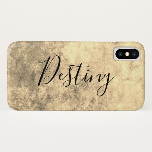 Capa Para iPhone, Case-Mate Textura de Ouro Grungy (Verso (Horizontal))