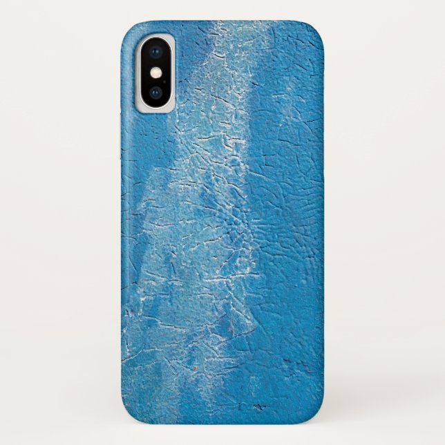 Capa Para iPhone, Case-Mate textura de tinta azul abstrato (Verso)