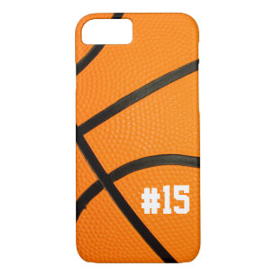 Capa iPhone 8/ 7 Textura do basquetebol personalizada # caso do