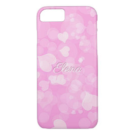 Capa Para iPhone Da Case-Mate Textura do bokeh do amor dos namorados abstratos.