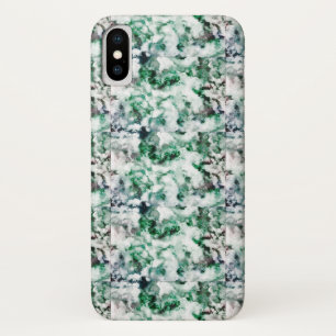 Capa Para iPhone X Textura marmoreada de quartzo