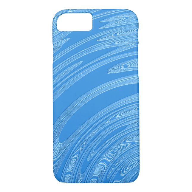 Capa Para iPhone, Case-Mate textura metálica azul abstrata (Verso)