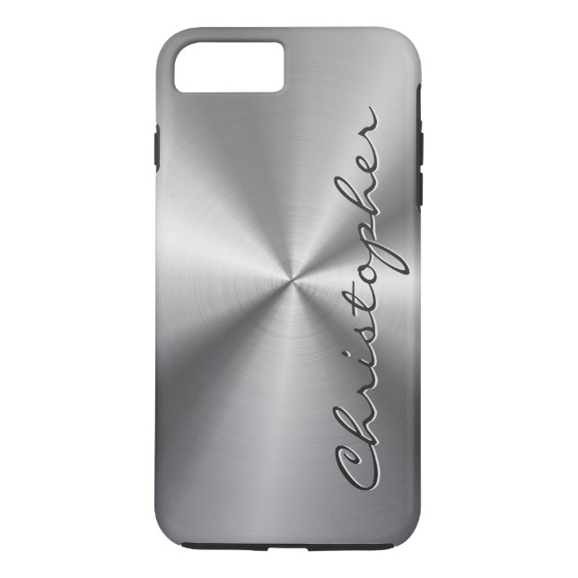 Capa Para iPhone, Case-Mate Textura radial metálica personalizada (Verso)