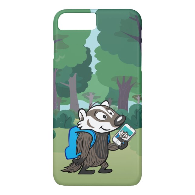 Capa Para iPhone, Case-Mate Texugo Selfie do filho do baby-boom do guaxinim | (Verso)