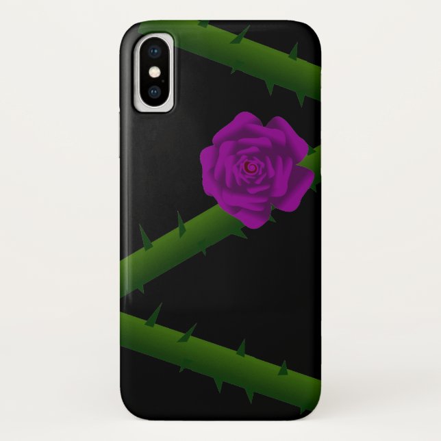Capa Para iPhone, Case-Mate Thorny Purple Rosa (Verso)