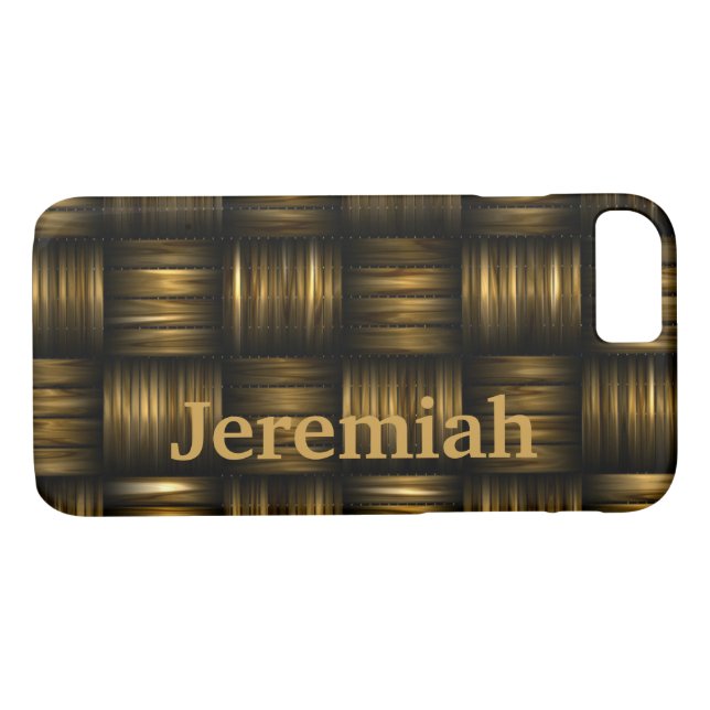 Capa Para iPhone, Case-Mate Thread Dourado com nome personalizado (Verso (Horizontal))