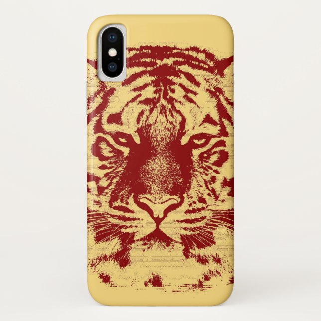Capa Para iPhone, Case-Mate Tiger Face Close-Up (Verso)
