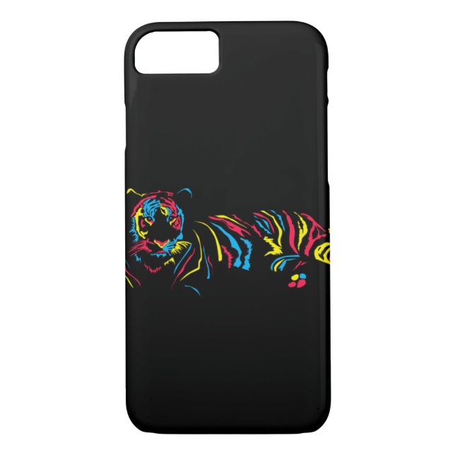 Capa Para iPhone, Case-Mate Tigre do arco-íris (Verso)