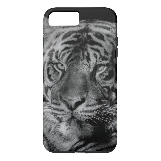 Capa Para iPhone, Case-Mate Tigre preto e branco (Verso)