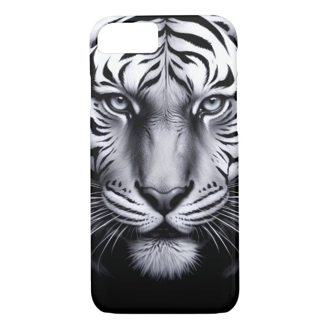 Capa Para iPhone, Case-Mate tigre preto e branco (Verso)