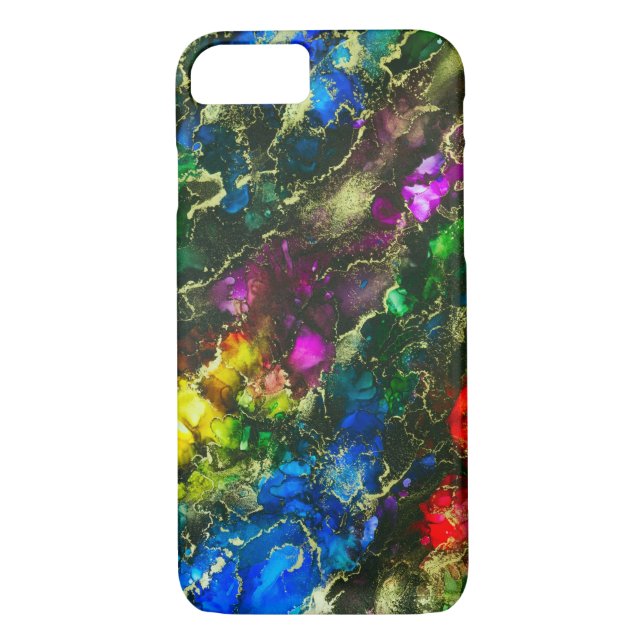 Capa Para iPhone, Case-Mate Tinta de Abstrato alcoólico psicodélica (Verso)