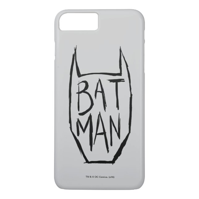 Capa Para iPhone, Case-Mate Tipo de Batman na Cabeça (Verso)