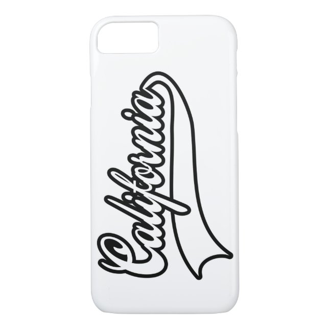 Capa Para iPhone, Case-Mate Tipografia de Califórnia (Verso)