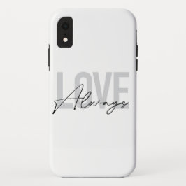 Capa Para iPhone Da Case-Mate Tipografia moderna, simples, urbana "Love Always"