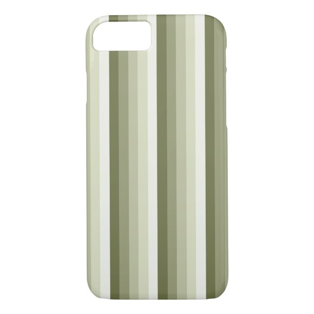 Capa Para iPhone, Case-Mate Tiras de sombra verde-oliva (Verso)