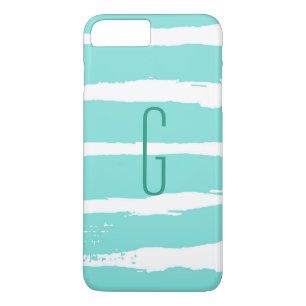 Capa Para iPhone Da Case-Mate Tiras de tinta azul monograma