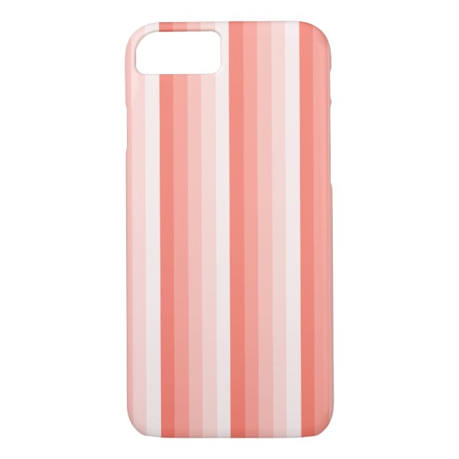 Capa Para iPhone, Case-Mate Tiras-sombra de pêssego de coral (Verso)