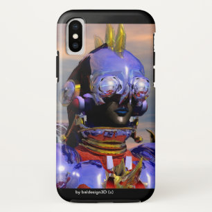 Capa Para iPhone Da Case-Mate TITAN CYBORG PORTRAIT Blue Science Fiction, Ficha 