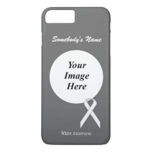 Capa iPhone 8 Plus/7 Plus Tmpl de fita branco padrão por Kenneth Yoncich