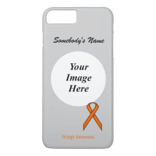 Capa iPhone 8 Plus/7 Plus Tmpl de fita standard laranja por Kenneth Yoncich