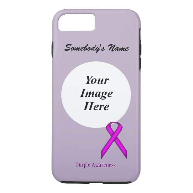 Capa Para iPhone, Case-Mate Tmpl Roxo Padrão de Fita por Kenneth Yoncich (Verso)