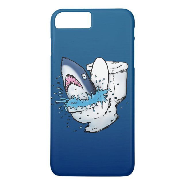 Capa Para iPhone, Case-Mate Toilet Sharon Blue Cartoon (Verso)