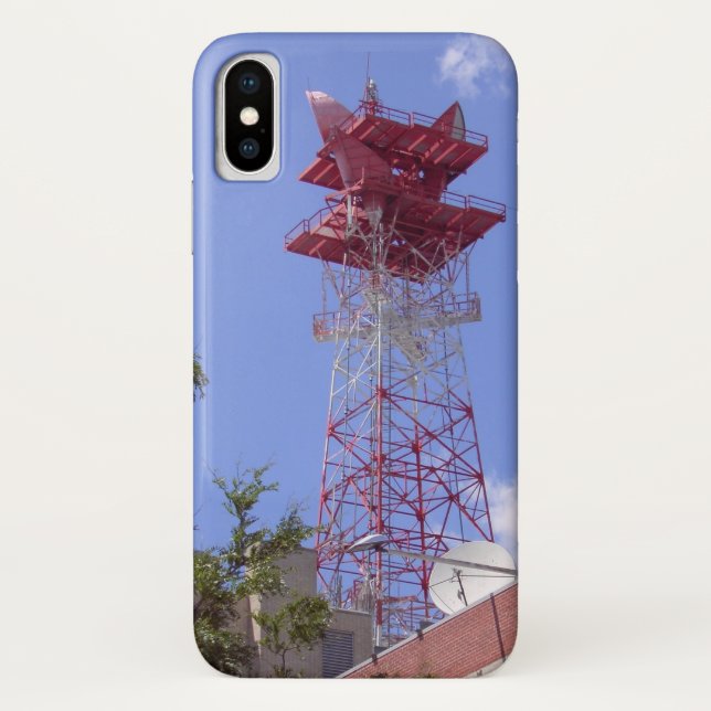 Capa Para iPhone, Case-Mate Torre de Telecomunicações de Rádio do Microwave Re (Verso)