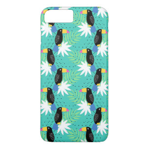 Capa iPhone 8 Plus/7 Plus Toucans na cerceta