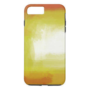 Capa iPhone 8 Plus/7 Plus Trabalho de arte Abstrato branco-amarelo-branco-co