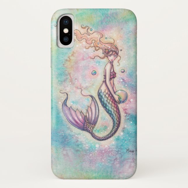 Capa Para iPhone, Case-Mate Trabalho de arte Rainbow Mermaid Fantasy (Verso)