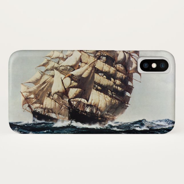 Capa Para iPhone, Case-Mate Transporte Antigo, Navios Clipper em Mares Turbule (Verso (Horizontal))