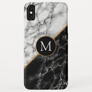 Capa Para iPhone Da Case-Mate Trendy Black & White Marble Stone - Adicionar Sua 