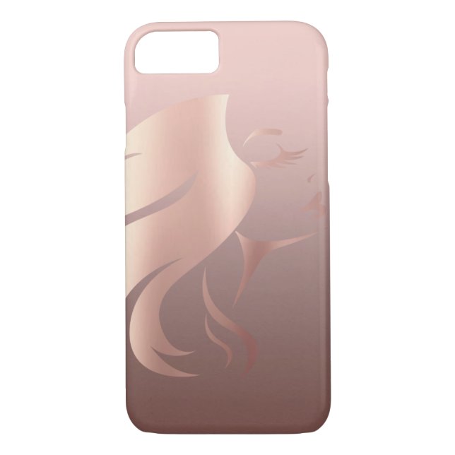Capa Para iPhone, Case-Mate Trendy Legal Girl Face Silhouette (Verso)