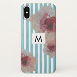 Capa Para iPhone Da Case-Mate Trendy Striped Boho Chic Monogramas Floral